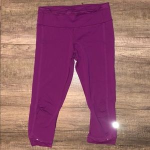 Lululemon Run For Days Crop Regal Plum
